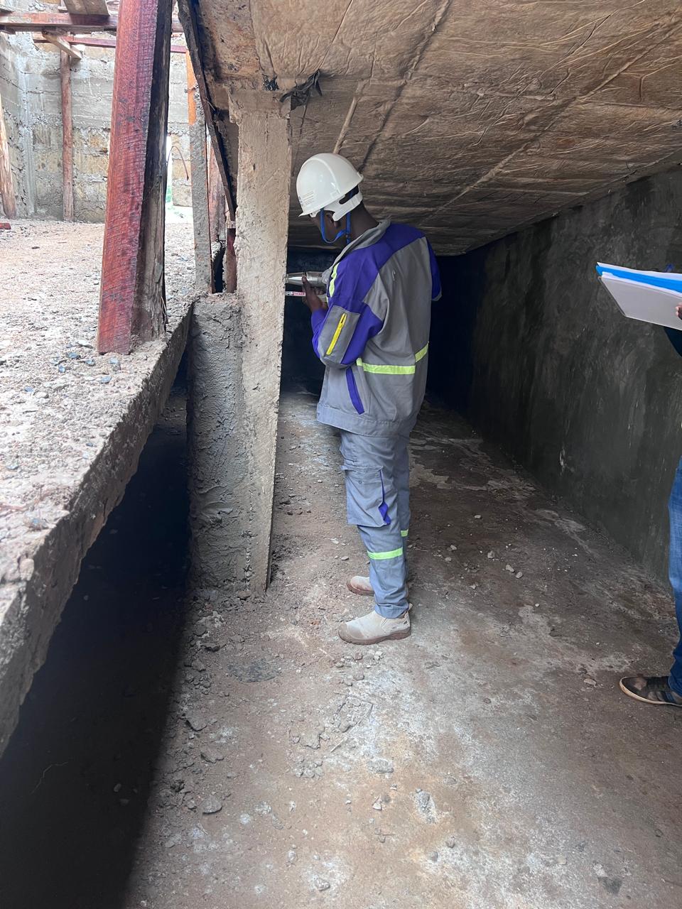 Structural Audit (NDT) at Kaveye Girls High School Tuition Block